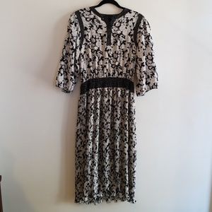 70s Diane Fres Black and White Dress